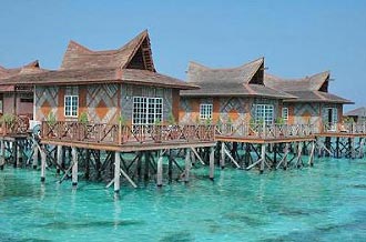 Mabul Water Bungalows Ocean Views